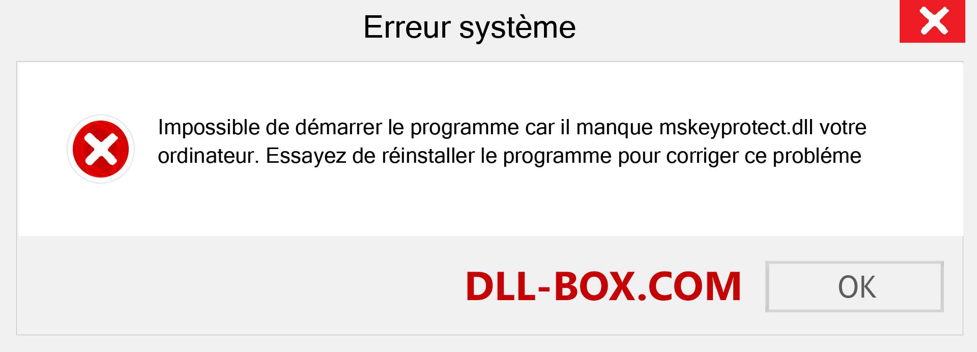 Le fichier mskeyprotect.dll est manquant ?. Télécharger pour Windows 7, 8, 10 - Correction de l'erreur manquante mskeyprotect dll sur Windows, photos, images